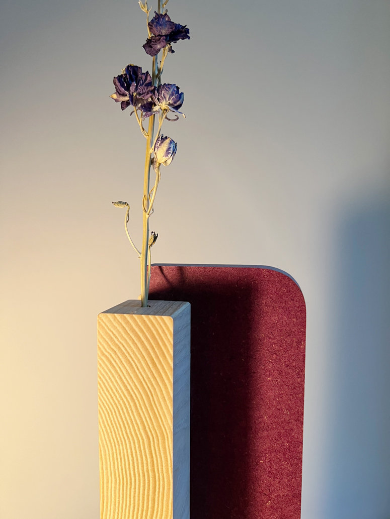 Wood Vase by barbara Vall